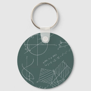 Math blackboard keychain