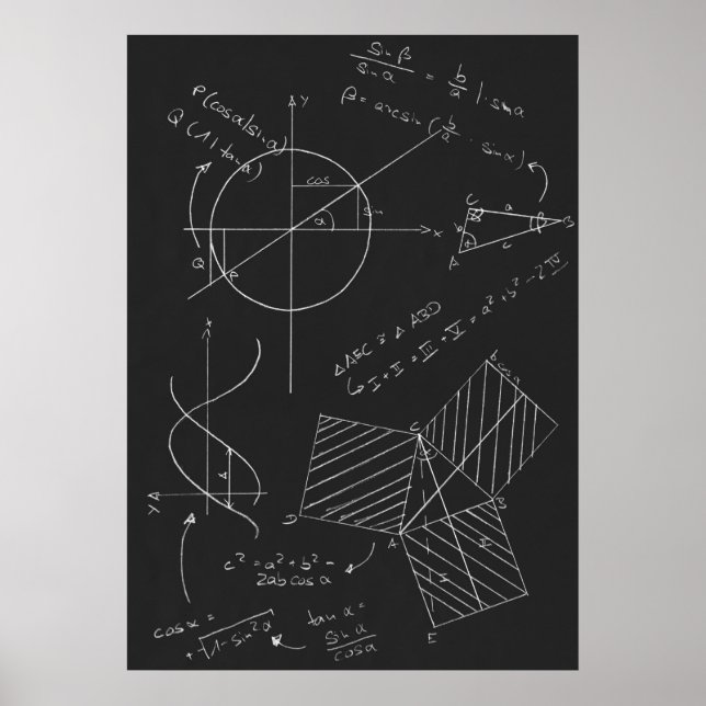 Math blackboard poster (Front)