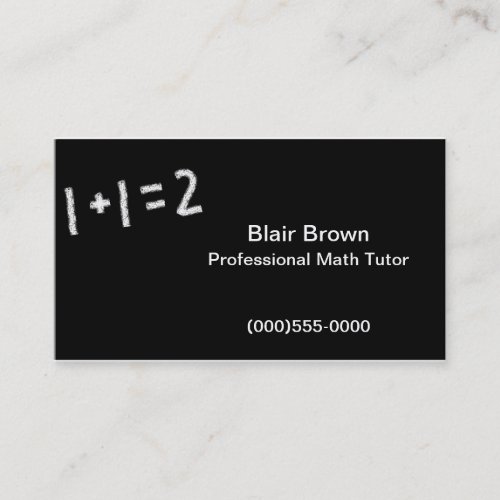 "Math" Business Card