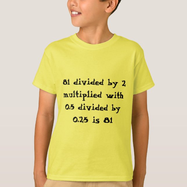 Math calculation T-Shirt (Front)