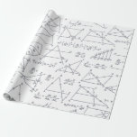 Math Calculations Illustrations School Teacher Wrapping Paper<br><div class="desc">Math calculations and equations with graphs illustrations to wow a math nerd or teacher. Perfect gift for any mathematics lover, accountant, or physicist</div>