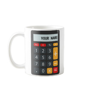 Math Calculator Personalized Name Coffee Mug