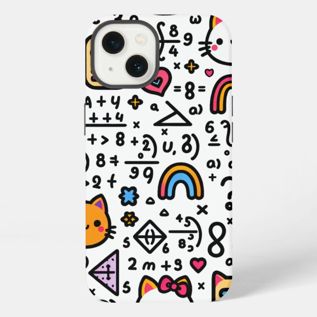Math Calculator Phone Case – Unique Design for Mat (Back)
