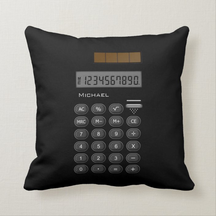 Math Calculator Pillow Zazzle Com