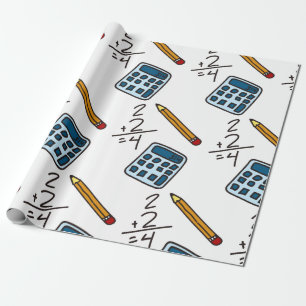 Math Calculator Wrapping Paper