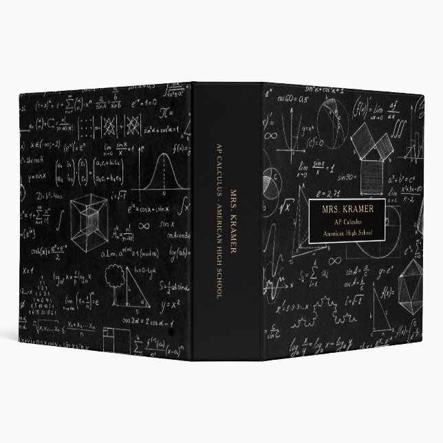 Math Calculus Algebra School Teacher Binder (Background)