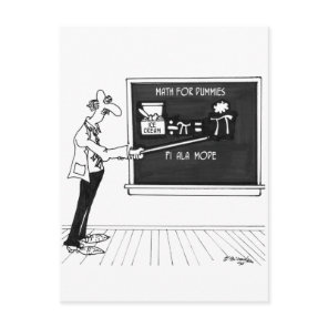 Math Cartoon 5850 Postcard