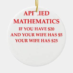 MATH CERAMIC ORNAMENT