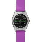 Math Chalkboard Watch - Solve the Time Equations
