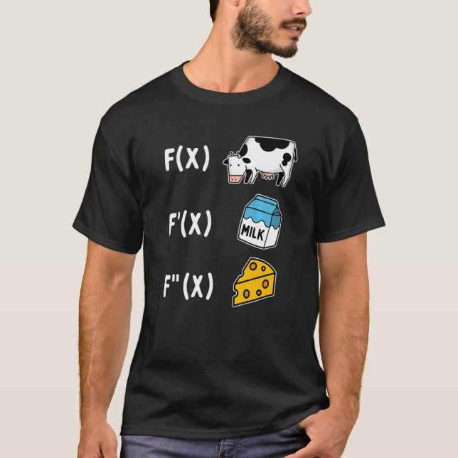 Math Cheese Formulas T-Shirt (Front)