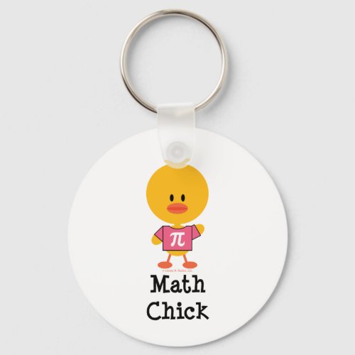 Math Chick Key Chain