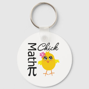 Math Chick Keychain
