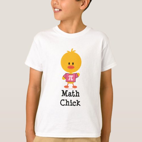Math Chick Kids T_shirt