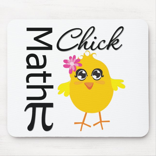 Math Chick Mouse Pad (Front)