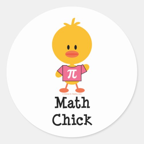 Math Chick Stickers