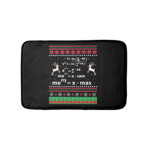 MATH CHRISTMAS BATH MAT