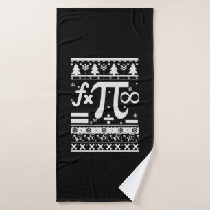 Math Christmas  Bath Towel