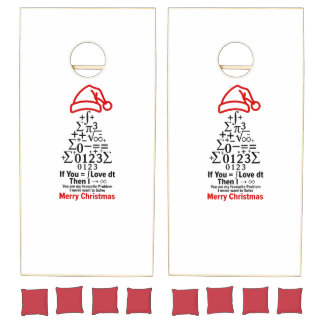 Math Christmas Tree Cornhole - Teacher Gift Set