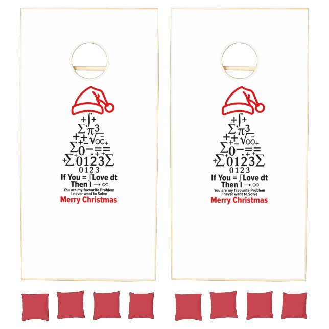 Math Christmas Tree Cornhole - Teacher Gift Set (Set)
