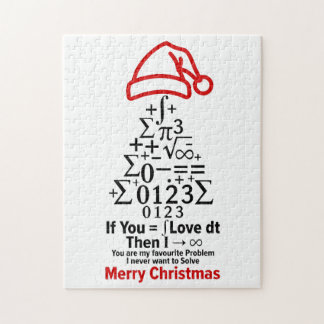 Math Christmas Tree Puzzle - Romantic Gift