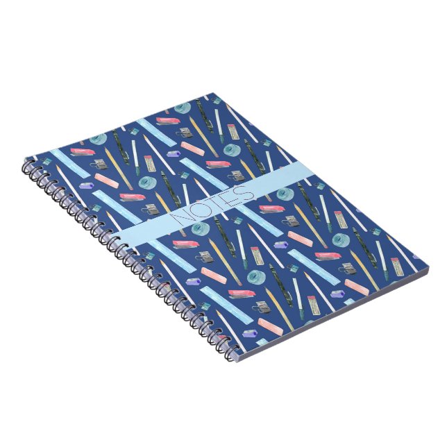 MATH CLASS BLUE AQUA PINK  NOTEBOOK (Right Side)