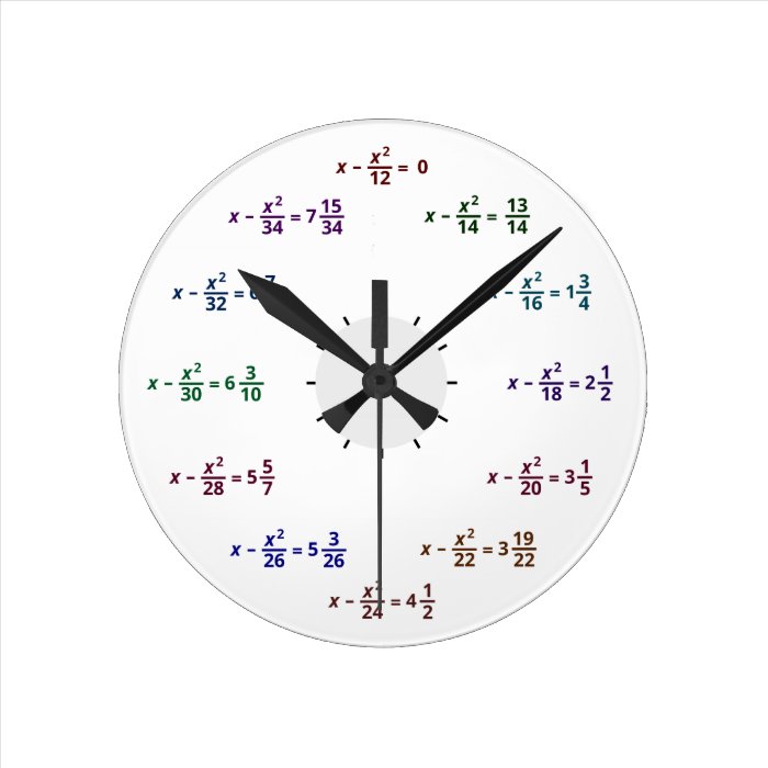 Math Clock (AM PM)