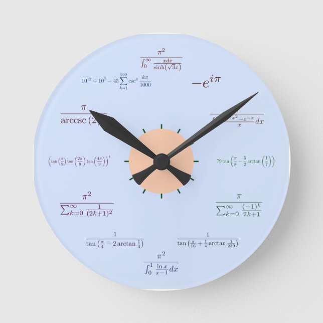 Math Clock (Blue) (Front)