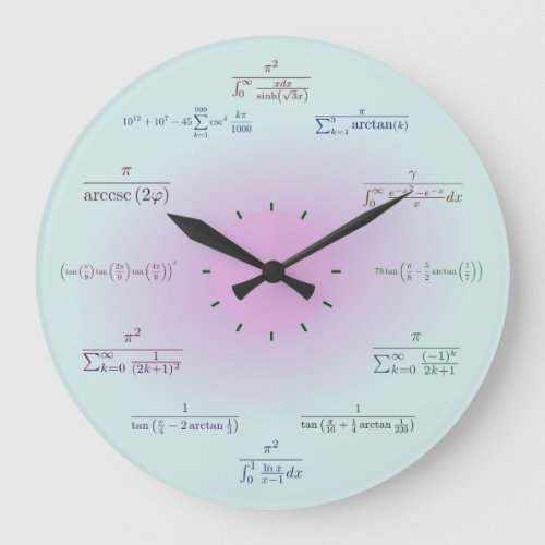 Math clock green_purple gradient