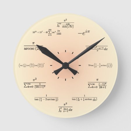 Math Clock (light Yellow)