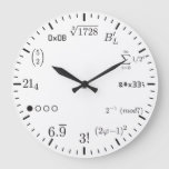 Math Clock V1 at Zazzle