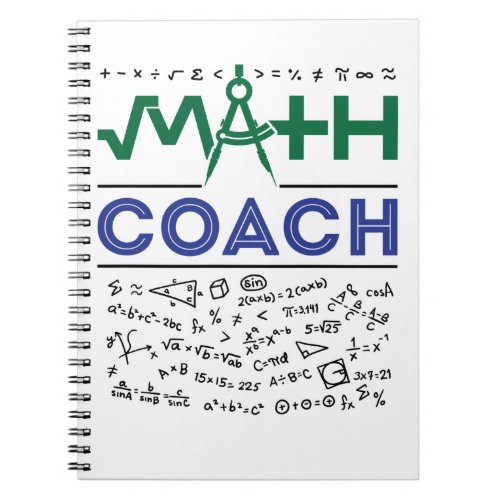 Math Coach Tutor Mathematics Teacher Notebook