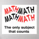 Math Counts Wave Poster | Zazzle