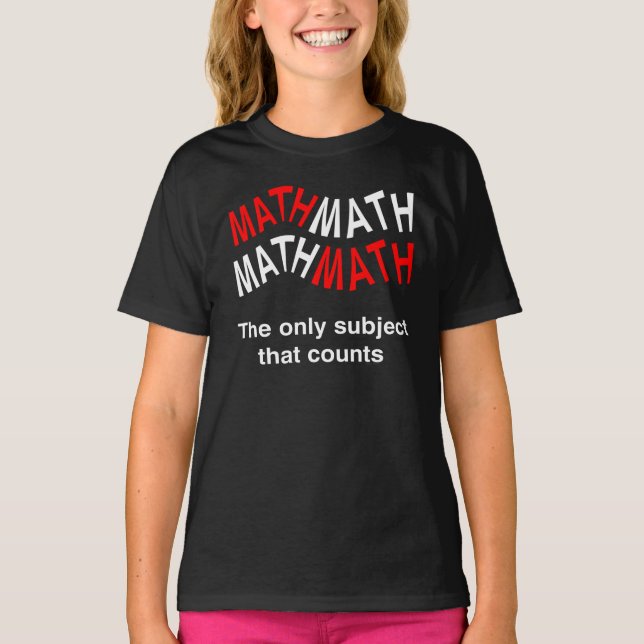 Math Counts Wavy T-Shirt (Front)