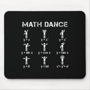 Math Dance Algebraic Functions Funny Teacher Shirt Mouse Pad