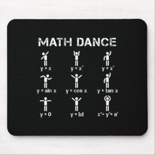 Math Dance Algebraic Functions Funny Teacher Shirt Mouse Pad