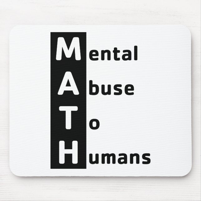 Math Definition Mouse Pad (Front)