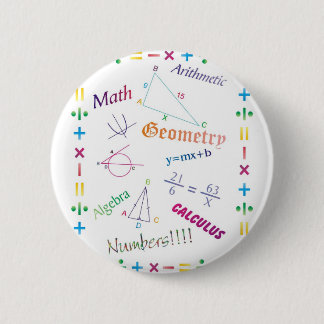 Math Design Pinback Button