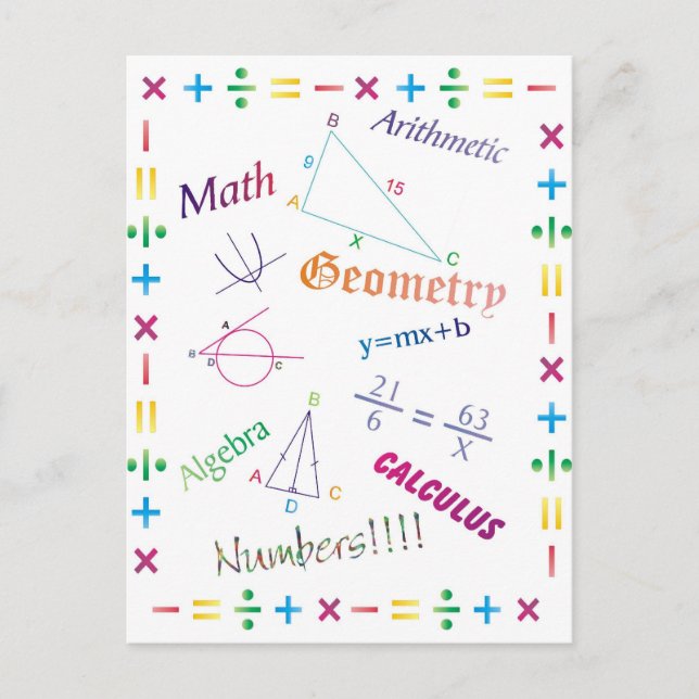 Math Design Postcard (Front)