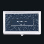 Math Diagrams and Formulas Pattern Business Card Case<br><div class="desc">Math Diagrams and Formulas Pattern Business Card Case</div>