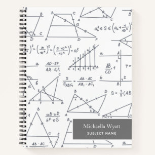 Math Diagrams Pattern Graph Paper Notebook