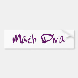 Math Diva Bumper Sticker