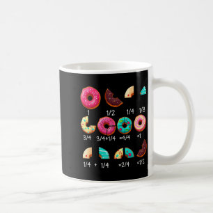 Math Donut Fraction Back to School Teacher Gifts Coffee Mug