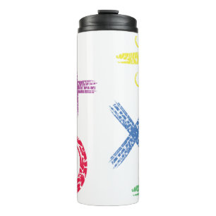 Math drawing thermal tumbler