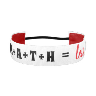 Math Equals Love Non‑Slip Headband