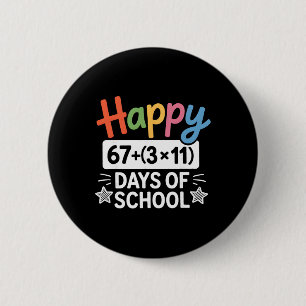 Math Equation 100th Day Teacher Happy 100 Days Of Button