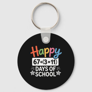 Math Equation 100th Day Teacher Happy 100 Days Of Keychain