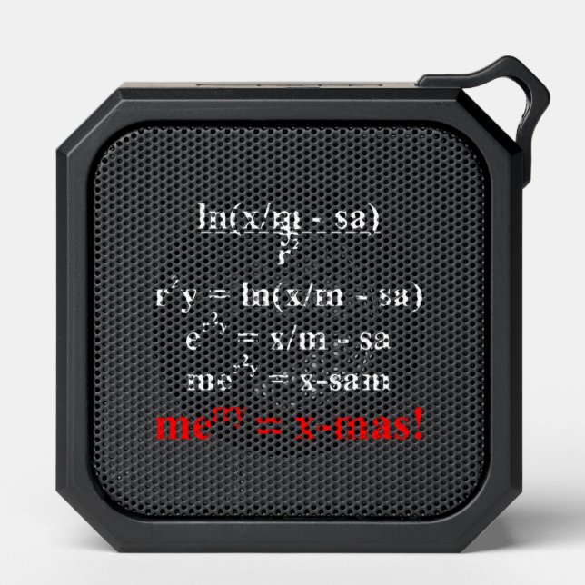 Math Equation Merry Christmas Bluetooth Speaker (Front)