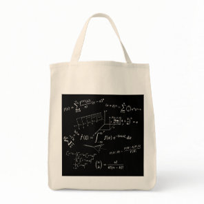 math equations and formulas, calculus, algebra... tote bag