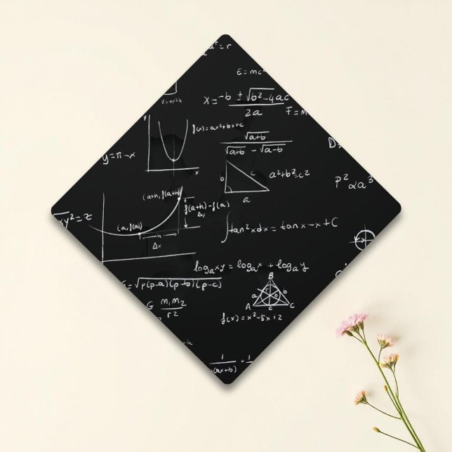 Math Equations and Graphs Graduation Tassel Topper (Creator Uploaded)