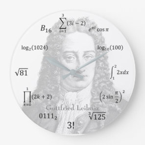 Math Equations and Notations Large Clock
